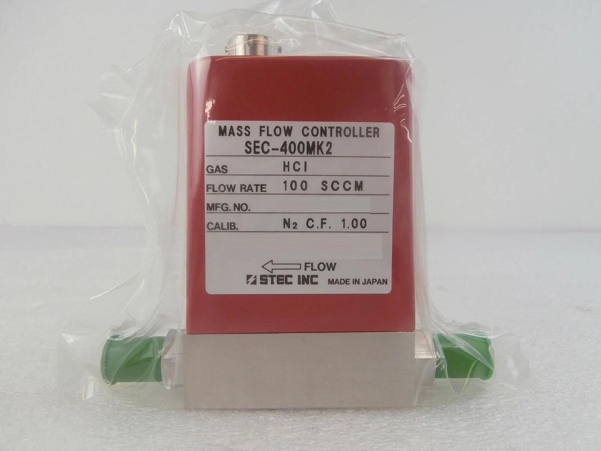 STEC SEC-400MK2 Mass Flow Controller MFC SEC-400 Mark 2 100 SCCM HCL New Surplus