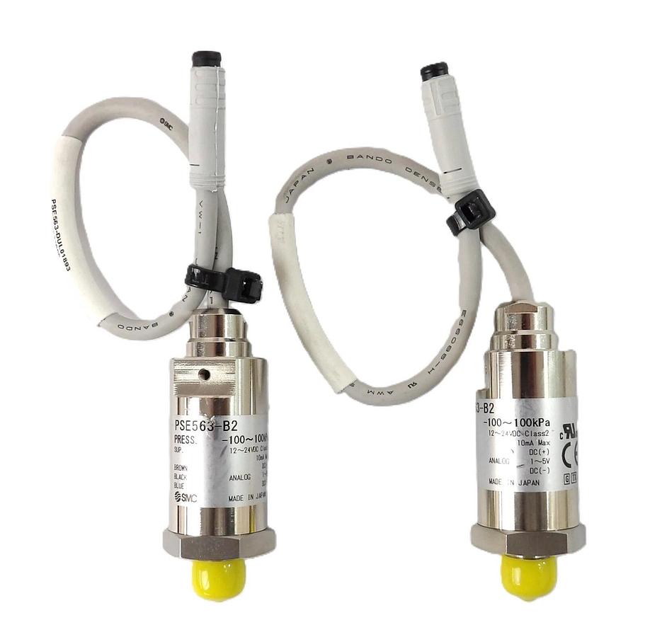 Used SMC PSE563-B2 Fluid Pressure Sensor Reseller Lot of 2 Working Surplus