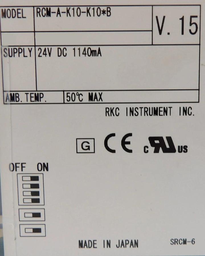 Used RKC Instrument RCM-A-K10-K10*B Temperature Controller Reseller Lot of 4 Working