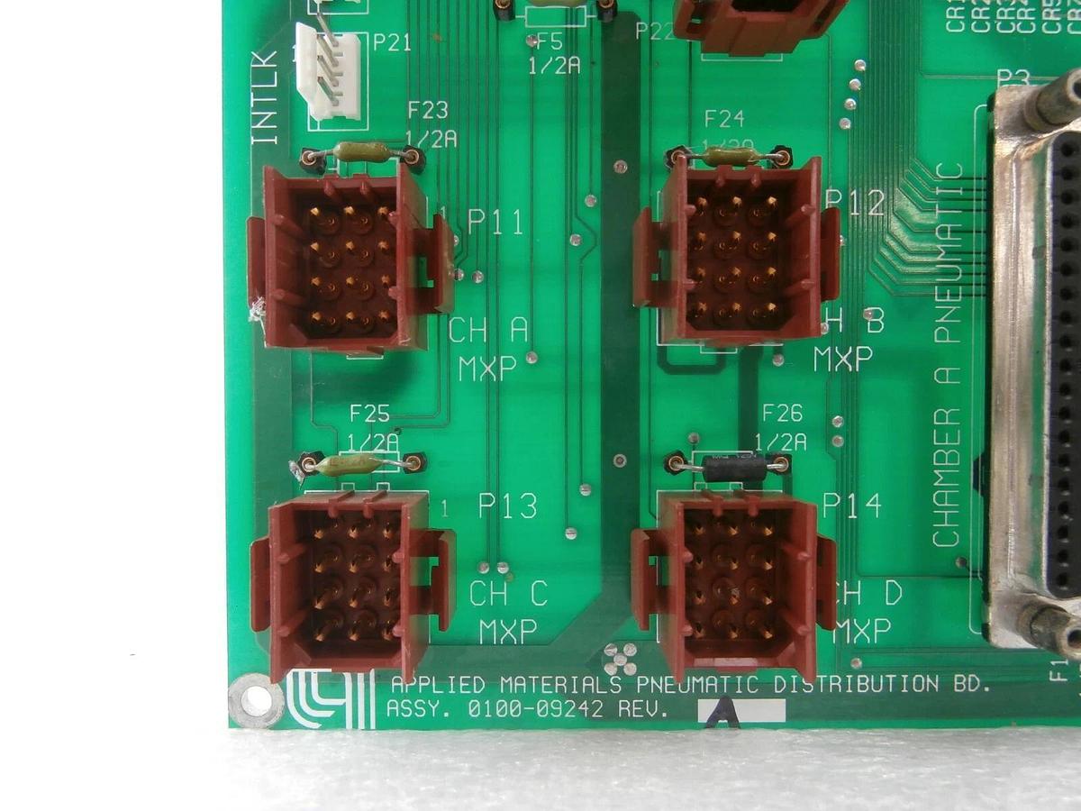 Used AMAT Applied Materials 0100-09242 Pneumatic Board PCB Samsung VAL-93-2784-86