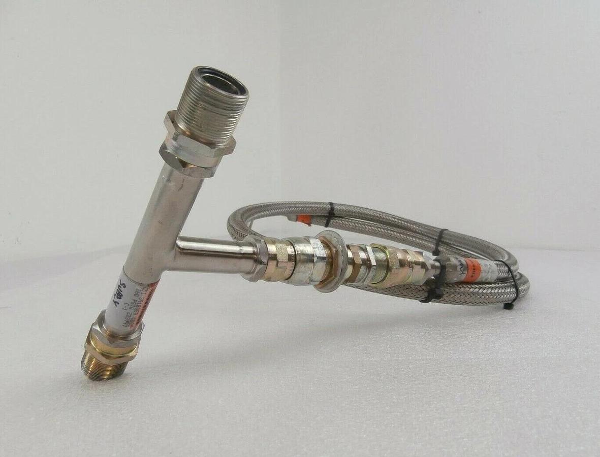 Used CTI-Cryogenics 8043074 Cryopump Supply CryoLine 6 Foot with Tee 3918059 Working