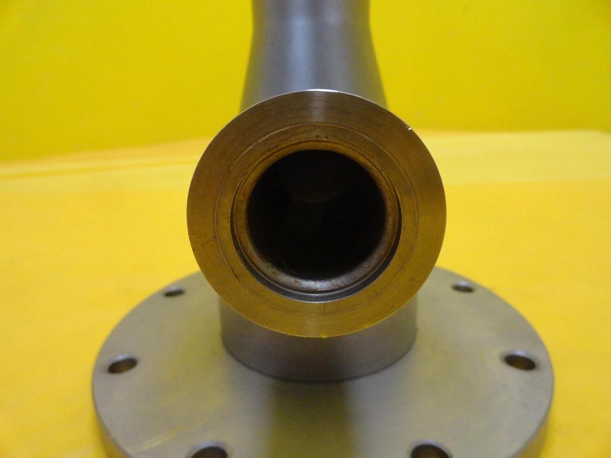 Used Edwards High Vacuum Conical Reducer Tee ISO40 ISO-F to ISO100 ISO-F NW25 Used