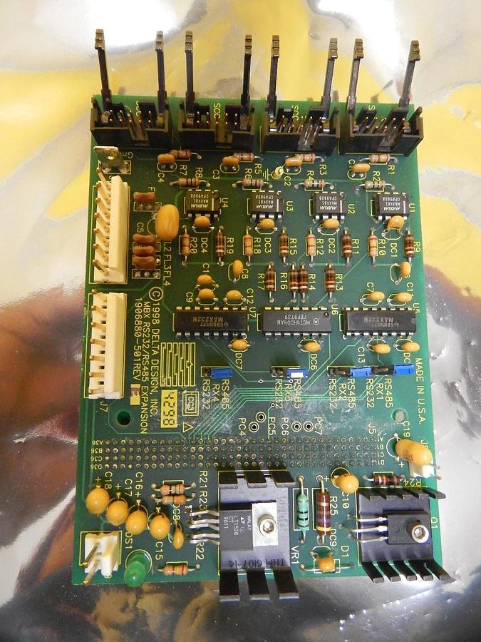 Used Delta Design 1906880-501 MBX RS232/RS485 Expansion Board PCB Rev. E Summit Used