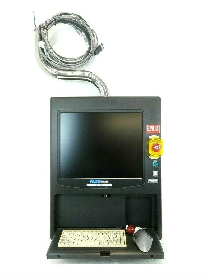 Used Nanometrics FLX Series Operator Interface Display Panel and Keyboard Working