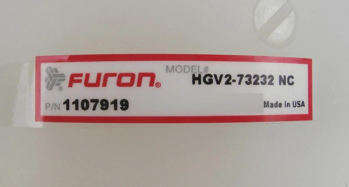 Furon 1107919 Chempure Pneumatic 2-Way Diaphragm Valve HGV2-73232 NC New Surplus