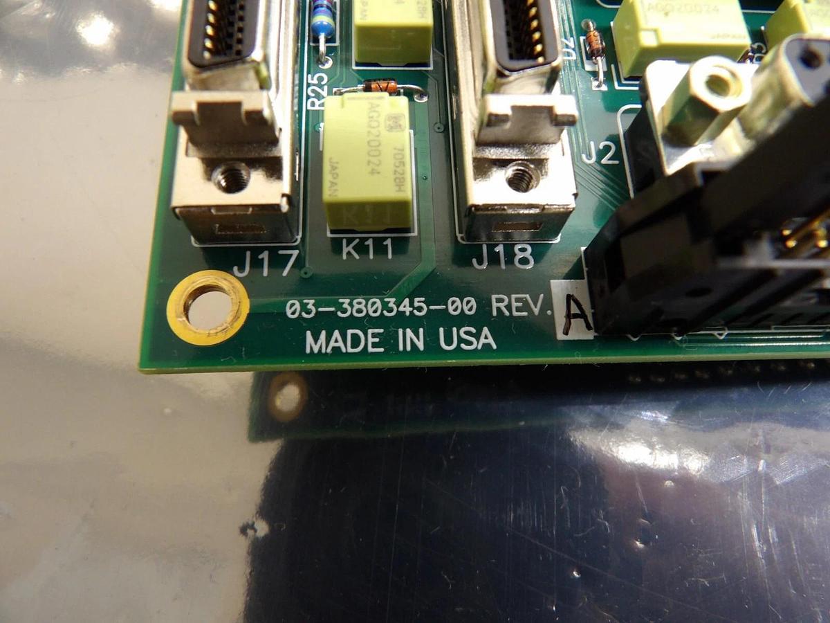 Used Lam Research 03-380345-00 Clamshell Main Interface PCB 853-209196-802 Working
