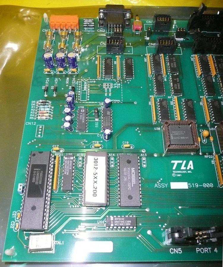 Used TLA Technology 519-000 Interface Connector EPROM Board PCB Working Surplus