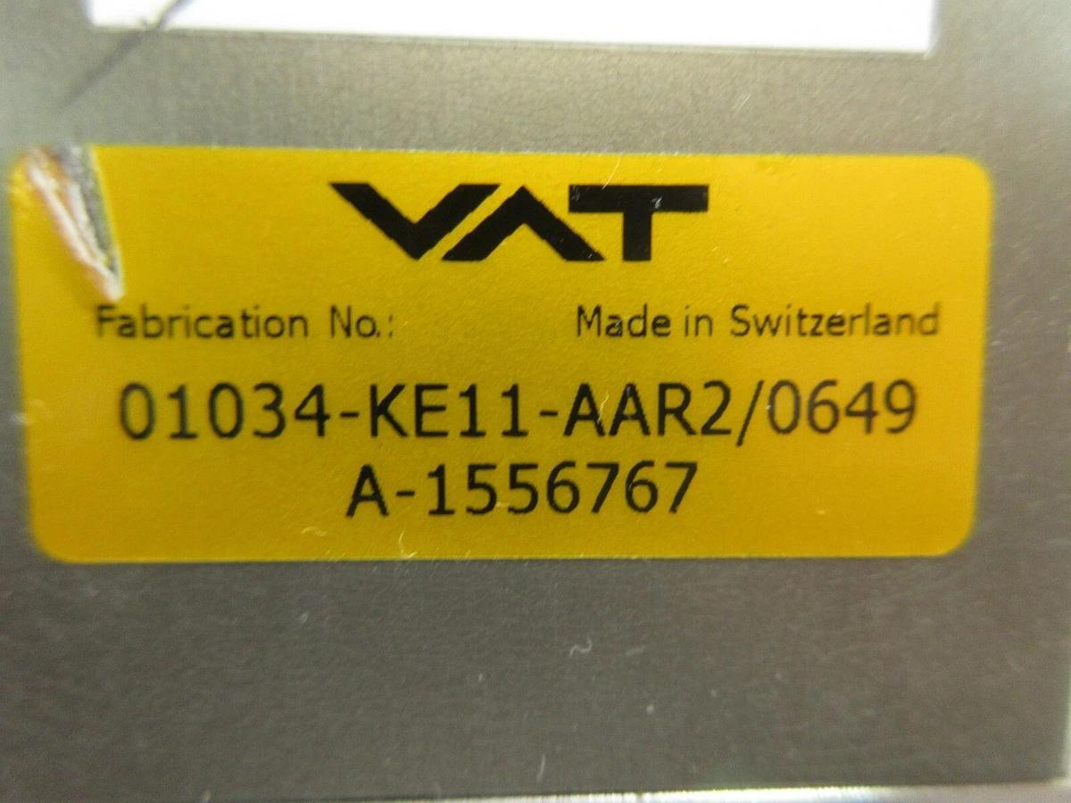 Used VAT 01034-KE11-AAR2 Mini UHV Gate Valve Actuator Body No Gate Used Working