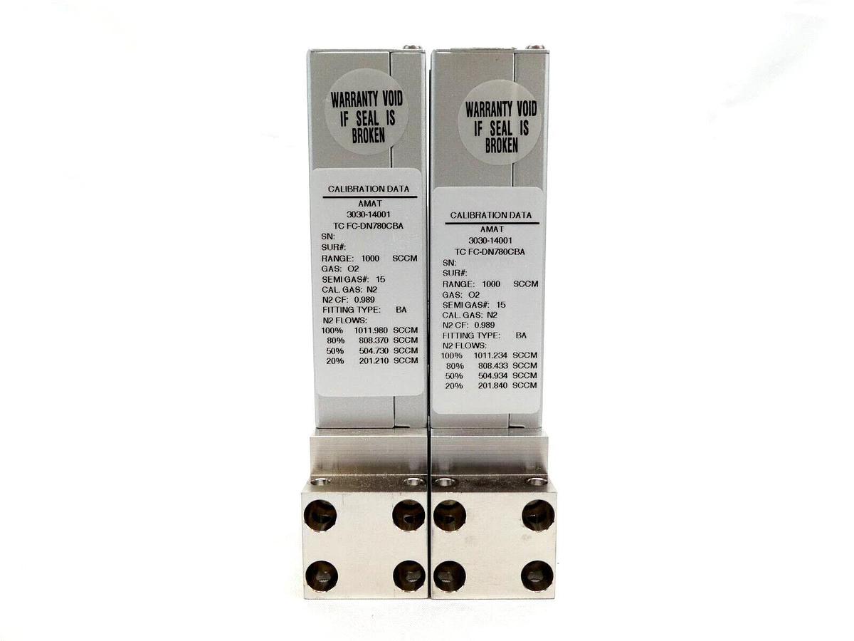 Used Aera FC-DN780C-BA Mass Flow Controller MFC Lot of 7 AMAT 0190-23475 3030-14001