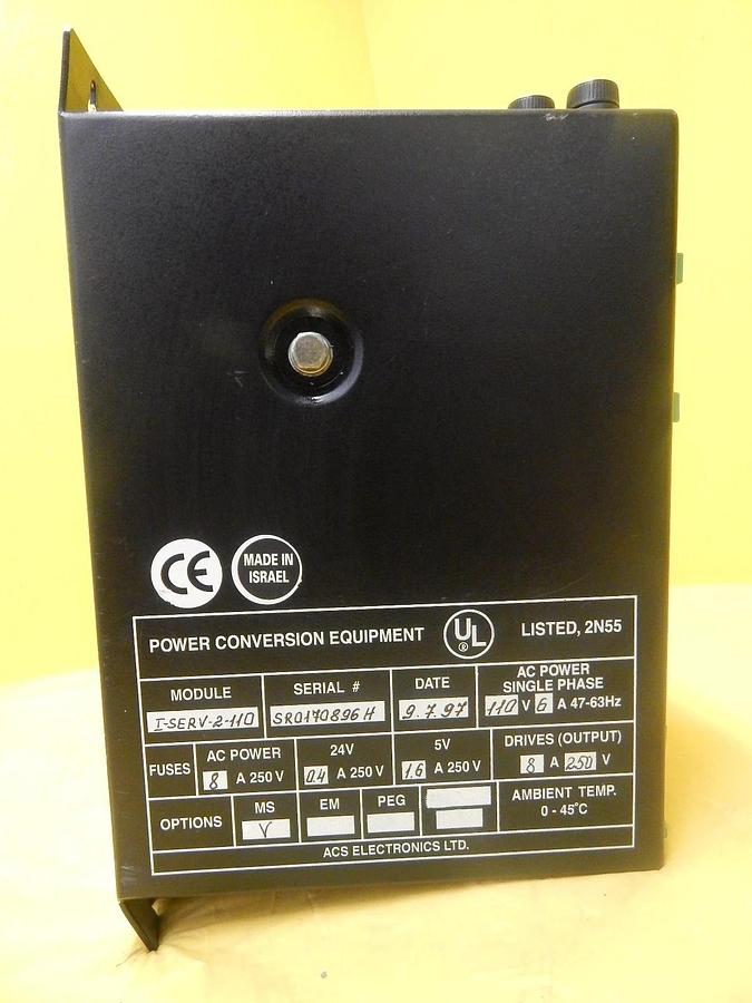 Used ACS Electronics I-SERV-2-110 Anorad Power Conversion Equipment Used Working
