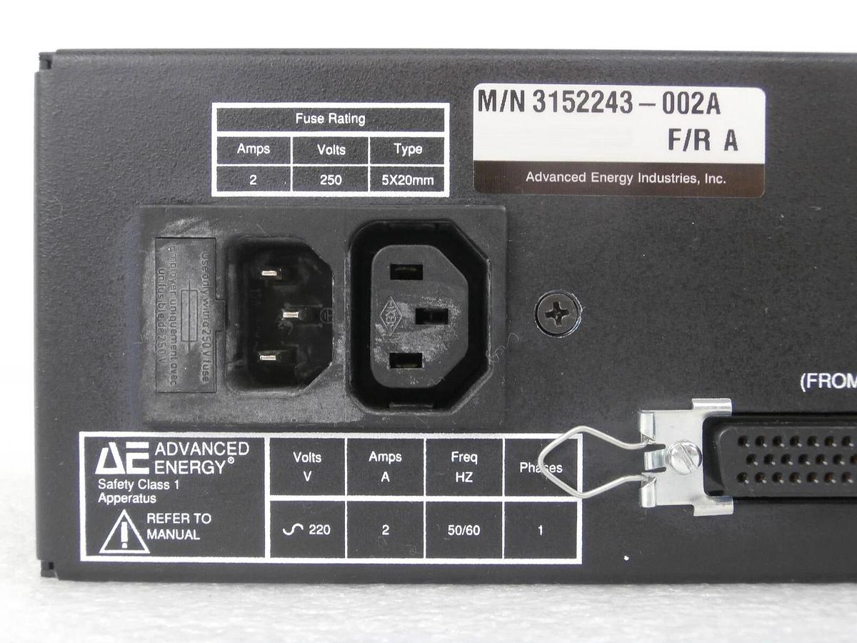 Used MDX AE Advanced Energy 3152243-002 A 6-Channel Selection Panel Working