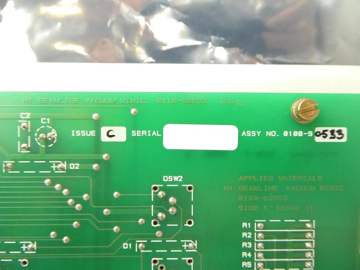 Used AMAT Applied Materials 0100-90533 Beamline Vacuum Control Panel PCB XR80 Surplus