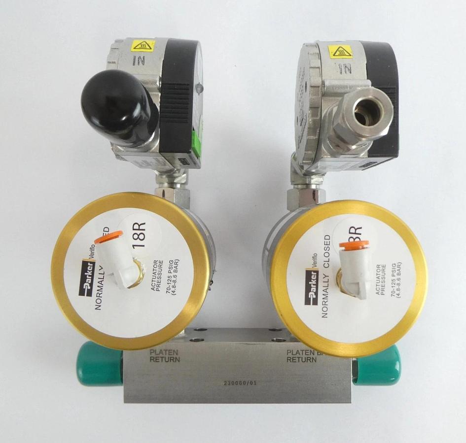 Used Varian E11388090 Manifold Flow Switch Assembly 0504SA4 Working Surplus