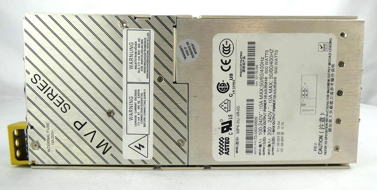 Used Astec 73-560-0699 Power Supply Module MP6-3U-1R-05 Working Surplus
