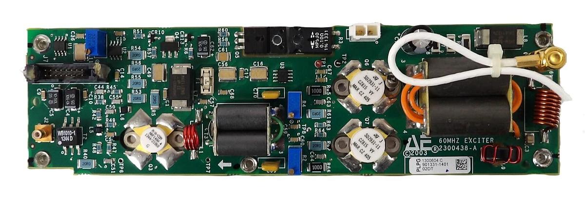 Used AE Advanced Energy 1300604 60MHZ Exciter PCB Assembly Working Surplus