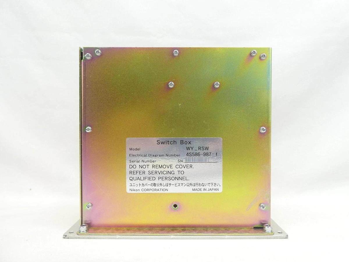 Used Nikon 4S586-987-1 WYR Switch Box WY_RSW Copper Exposed NSR Series Working Spare