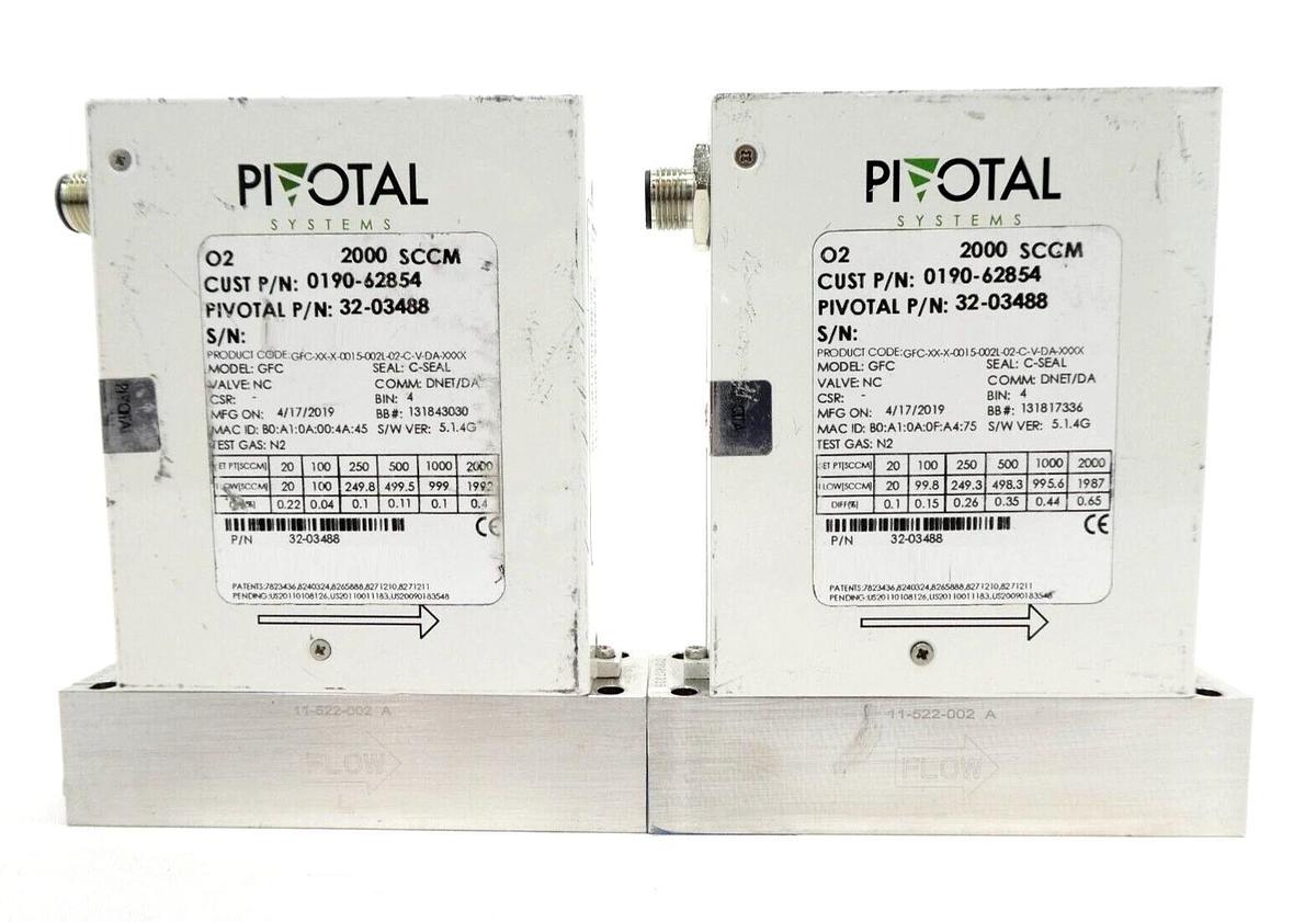 Used Pivotal Systems GFC Mass Flow Controller MFC 32-02154 32-02131 Lot of 10 Working