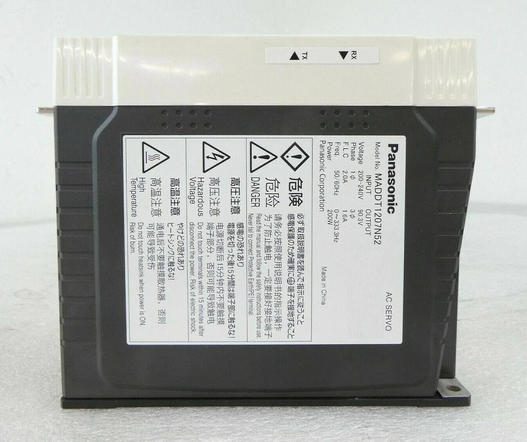 Used Panasonic MADDT1207N52 AC Servo Automation Motor Driver Working Surplus