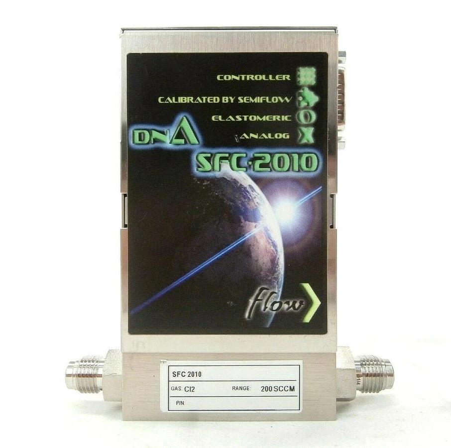 Used Perkin-Elmer SFC 2010 Mass Flow Controller MFC DNA 200 SCCM Cl2 Working Spare
