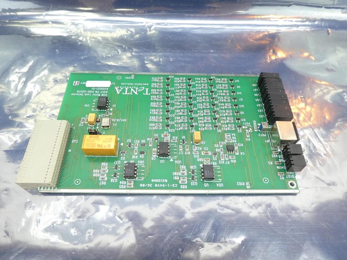 Used TeNTA AS00021-01 CCM Water Leak Detector PCB Card AMAT 0190-02076 No Face Plate