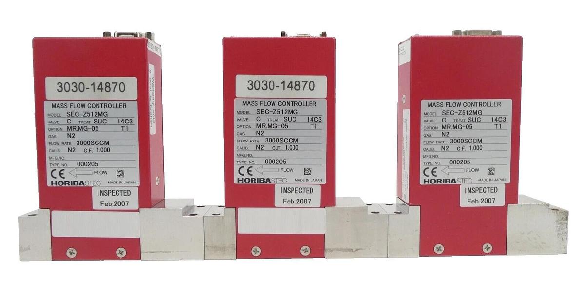 Used Horiba STEC SEC-Z512MG Mass Flow Controller MFC Z500 Reseller Lot of 6 Working