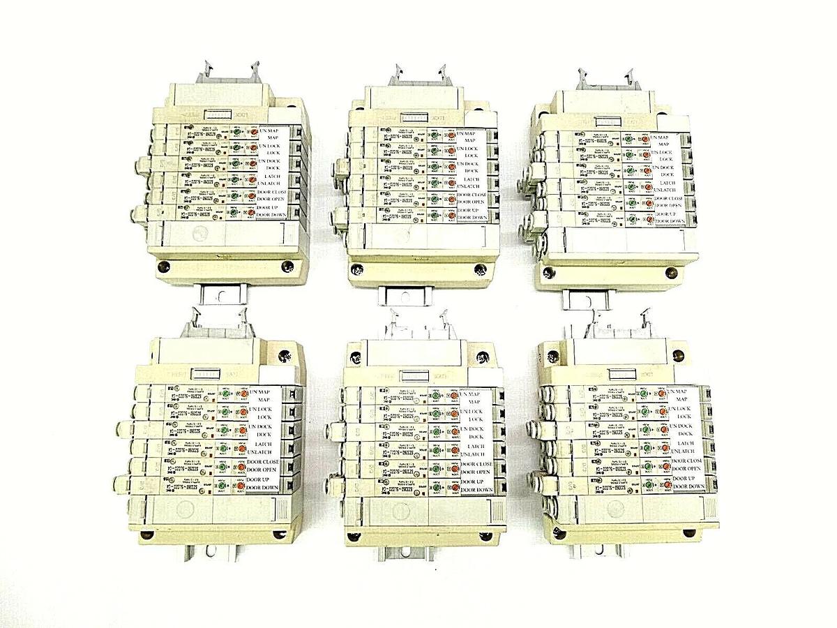 Used SMC 6-Port Pneumatic Manifold SZ3260-5LOZD-C4 SZ3360-5LOZD-C4 Lot of 6 Working