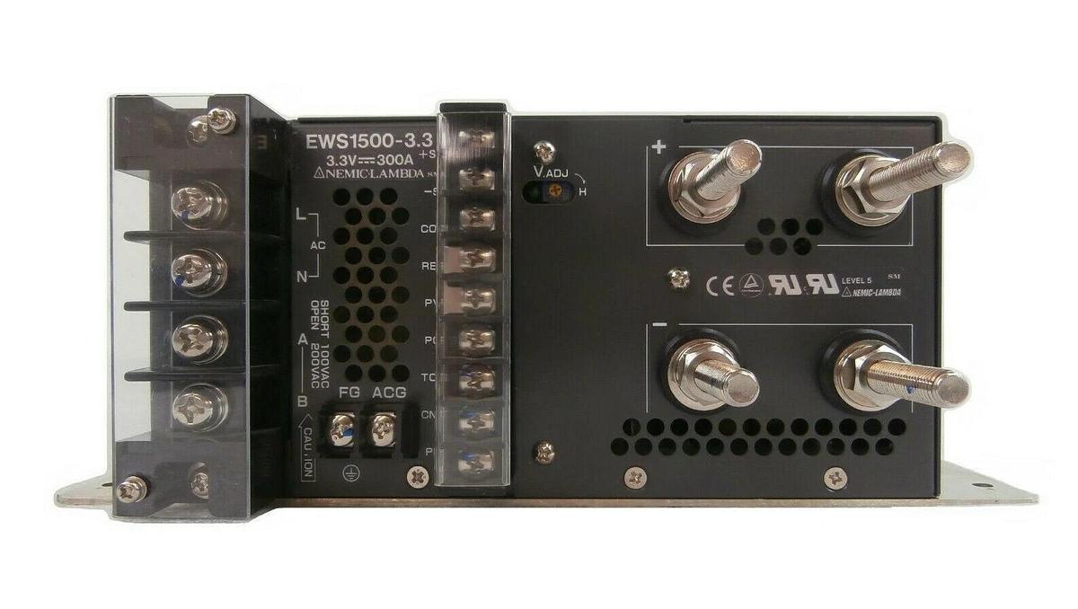 Used Nemic-Lambda EWS1500-3.3 Power Supply 2055 Watts 3.3V EWS Series Working Surplus