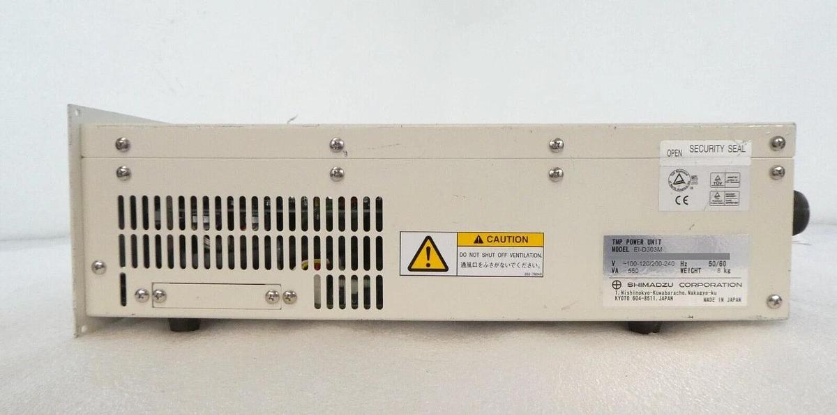 Used Shimadzu EI-D303M Turbomolecular Pump Controller Turbo Tested Working Surplus
