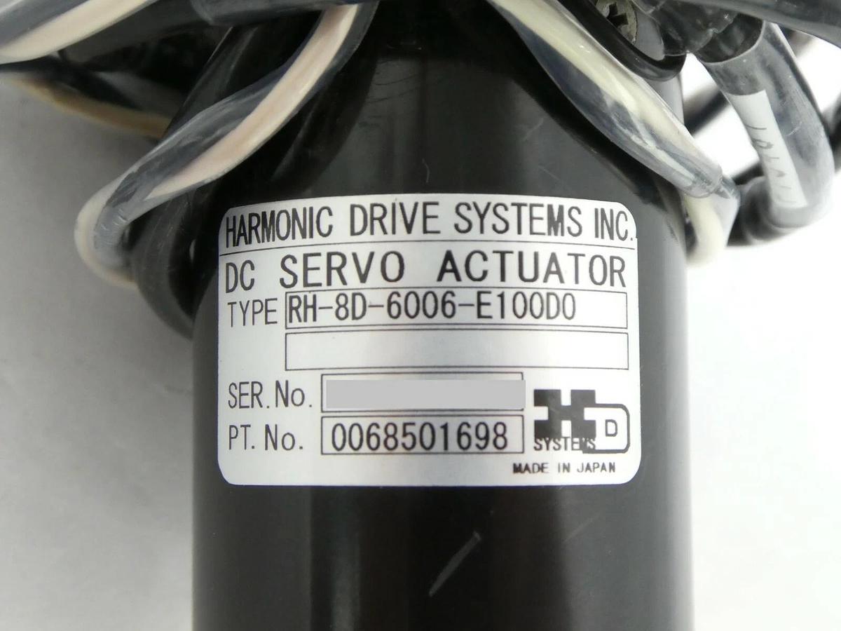 Used Harmonic Drive Systems RH-ED-6006-E100D0 Servo Actuator Nikon NSR Series Working