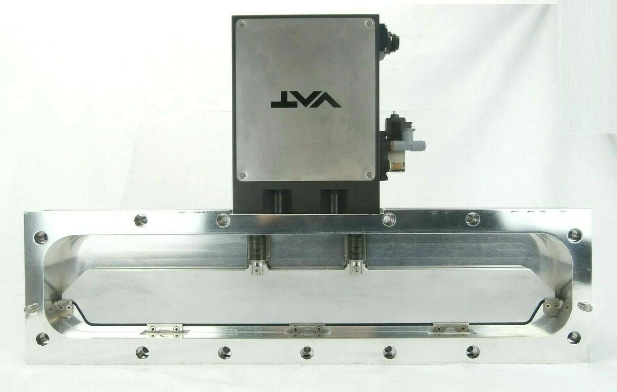 Used VAT 0200X-CA44 Pneumatic Slit Valve Unmarked Plasma-Therm Clusterlock Spare