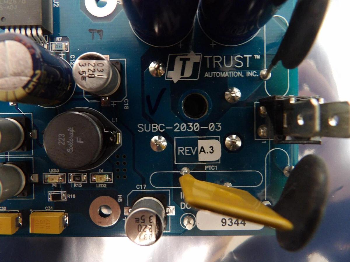 Used Trust Automation SUBC-2030 Indexer DC Power Supply PCB C-2030-D01 Working