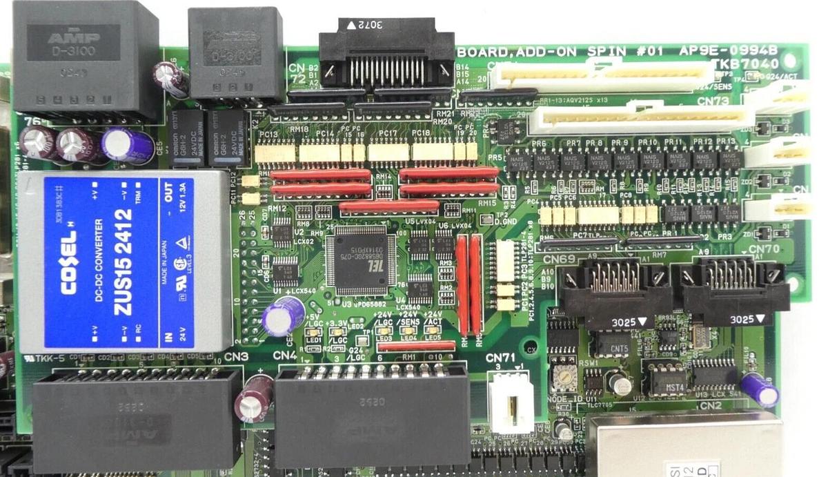 Used TEL Tokyo Electron AP9E-0858E IO Spin #01 PCB TKB7000 AP9E-0994B TKB7040 Working