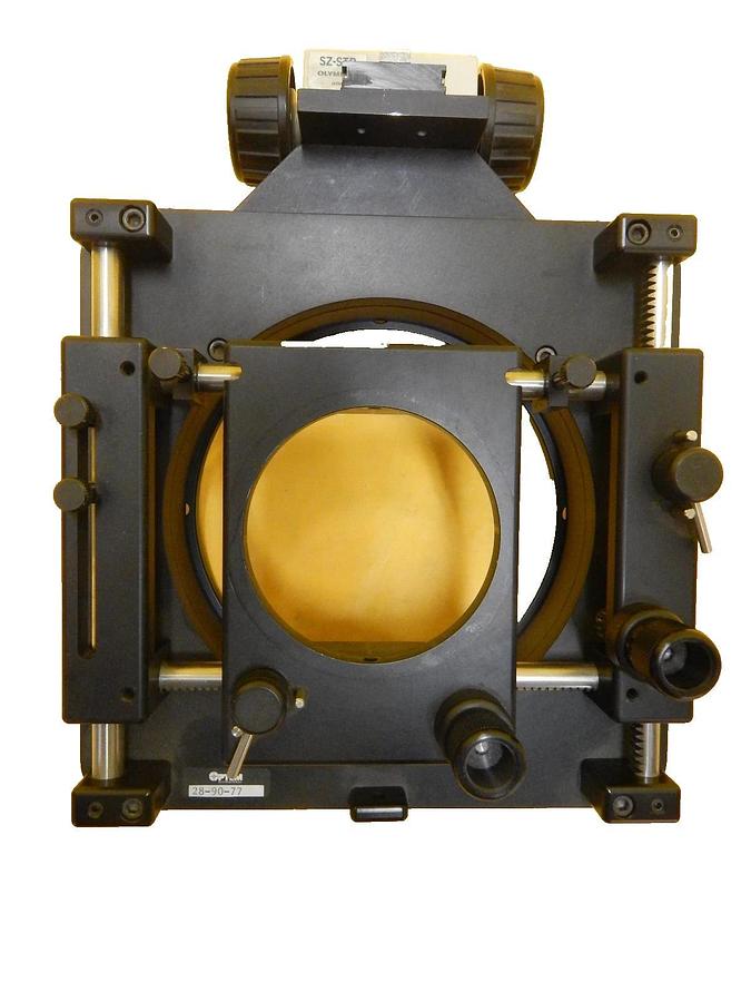 Used Optem 28-90-77 HV Video Microscope Stage Electroglas 4085X Olympus SZ-STP Used