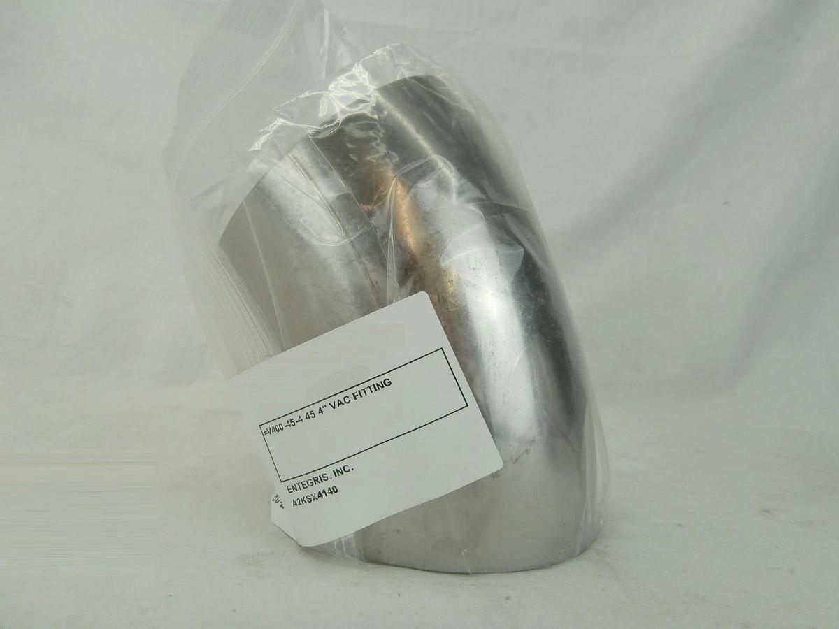 Andron A2KSX4140 Long Radius 45° Stainless UHV Elbow Fitting 2WK Lot of 2 New