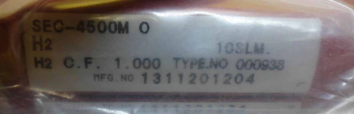 Refurbished STEC SEC-4500M Mass Flow Controller MFC 54-123117A18 10 SLM H2 Refurbished