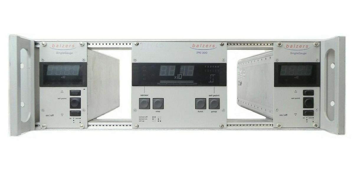 Used Balzers TPG Vacuum Controller Rack TPG 300 TPG 251 TEL Tokyo Electron Working
