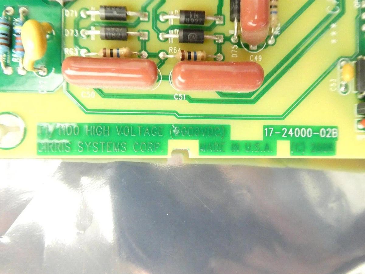 Used Cirris Systems 17-24000-02B T1/1100 High Voltage PCB 1000V 1500V Working Surplus