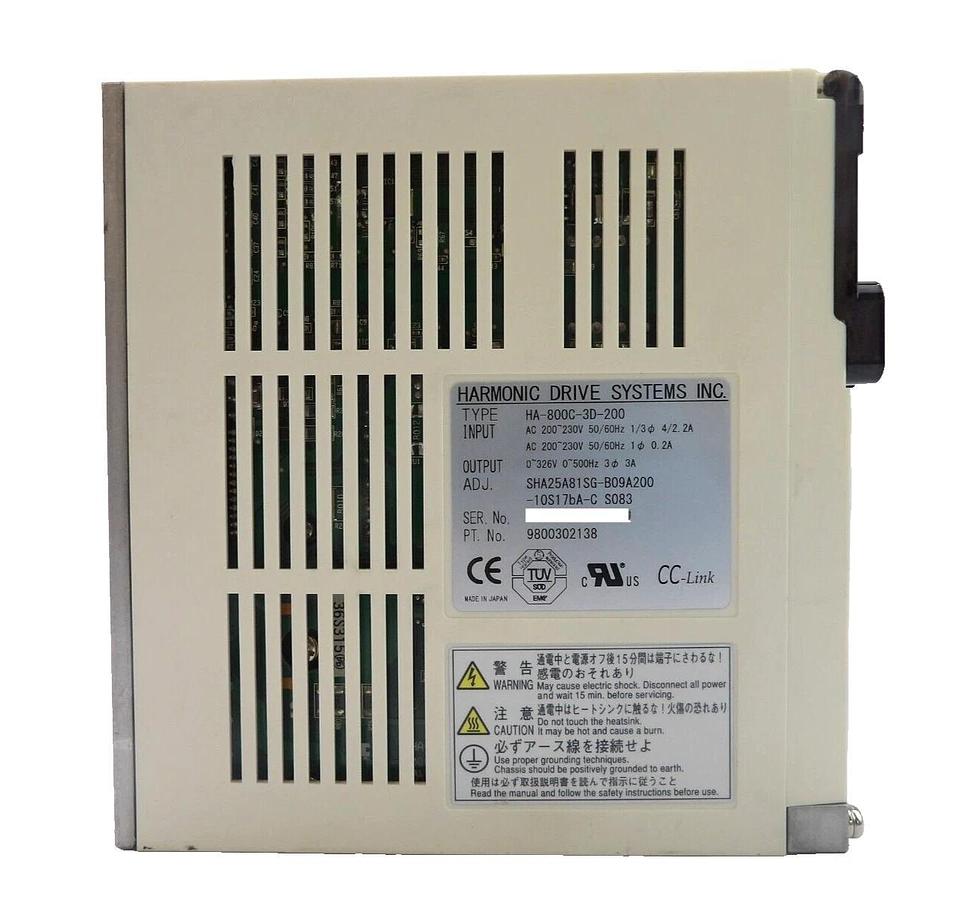 Used Harmonic Drive HA-800C-3D-200 HA-800C-1D-200 Servo Drive Lot of 3 Working Spare