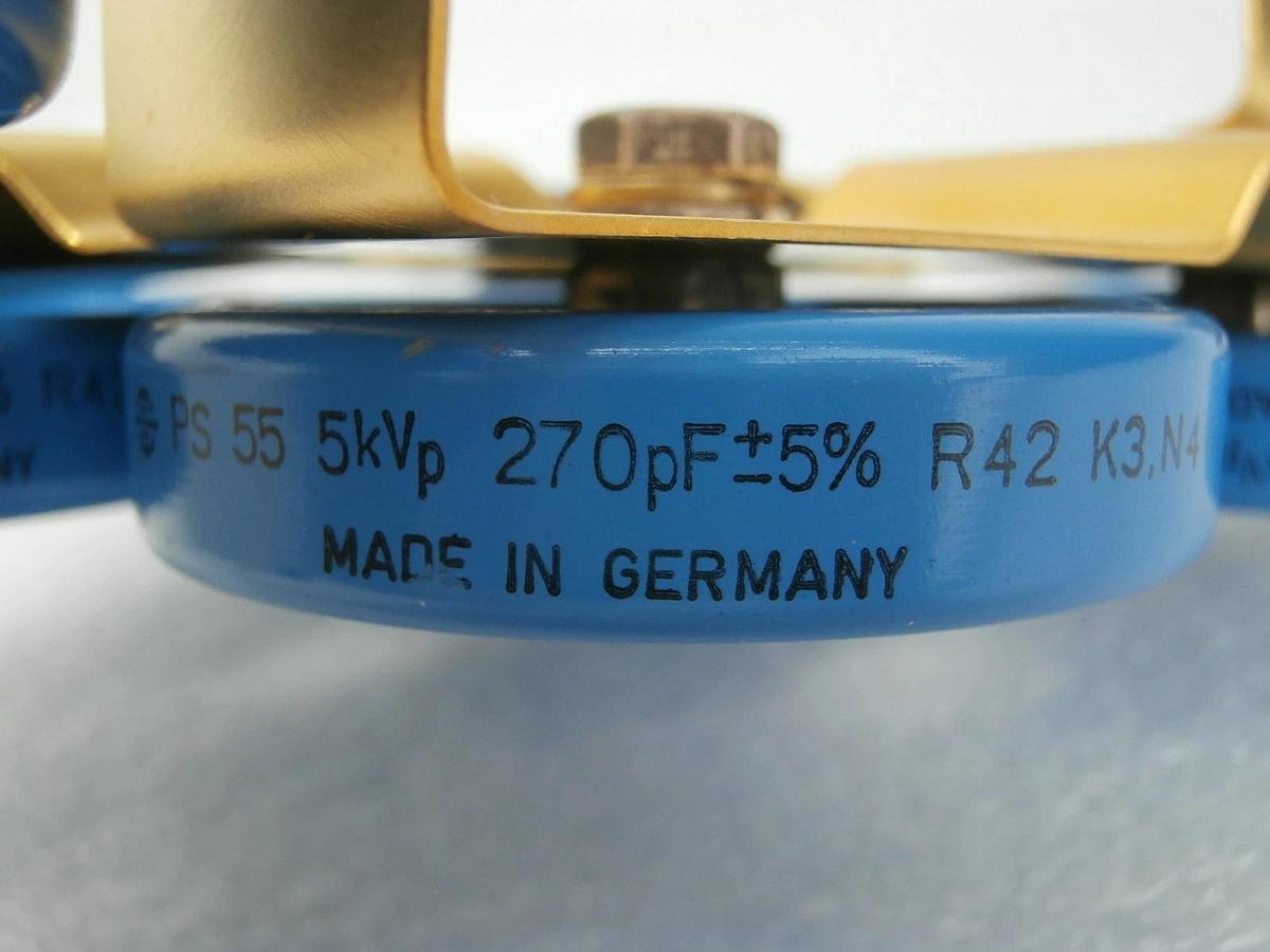 Used AMAT Applied Materials 0021-10747 RF Match Capacitor Assembly Inner Coil Working
