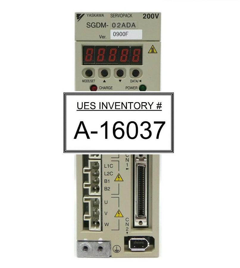 Used Yaskawa Electric SGDM-02ADA 200V Servo Drive SERVOPACK Ver. 0900F Working Spare