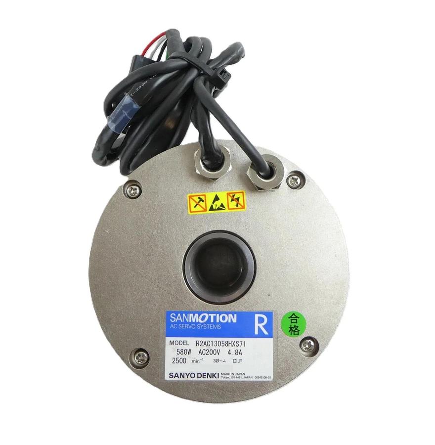 Used Sanyo Denki R2AC13058HXS71 AC Servomotor Sanmotion R Working
