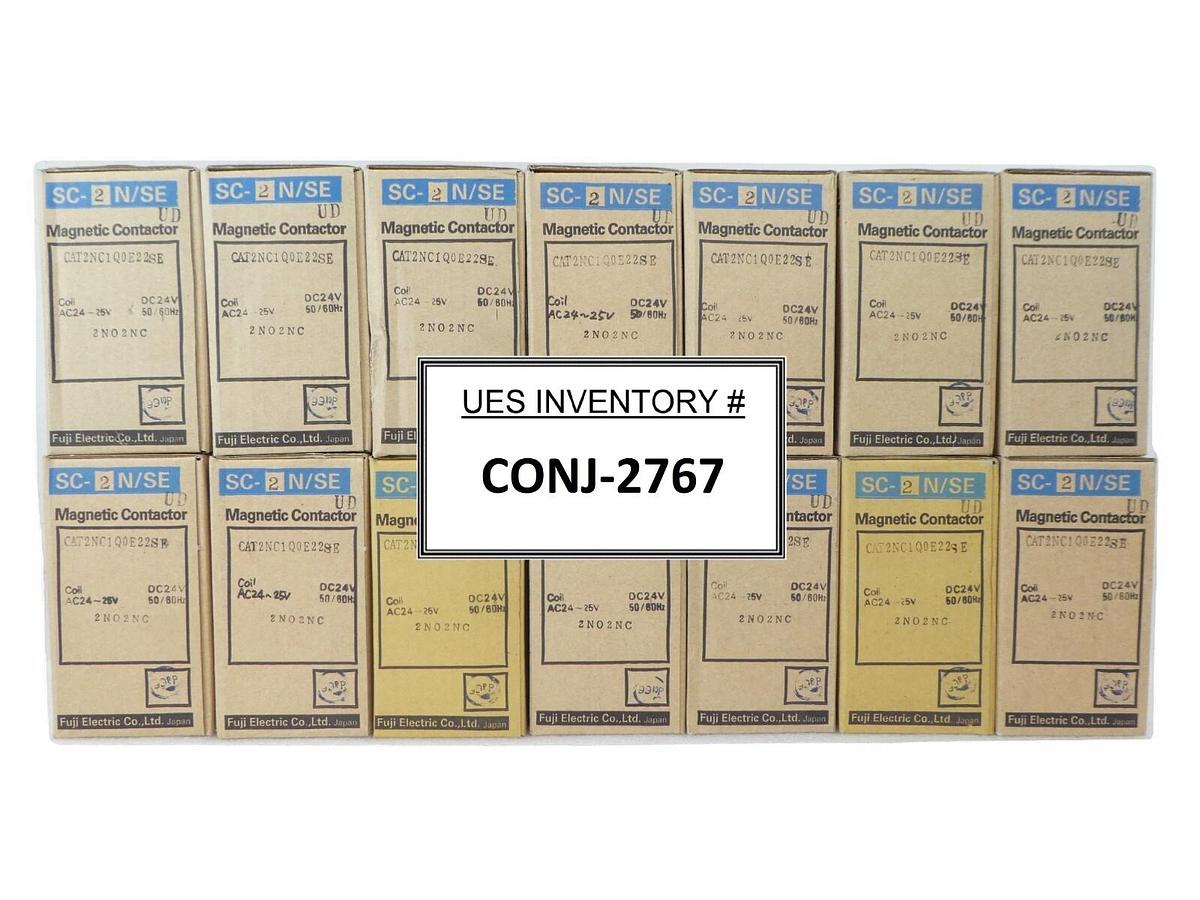 Used Fuji 2NC1Q0E22SE Magnetic Contactor SC-2N/SE Mattson 579-06994-00 Lot of 14 New