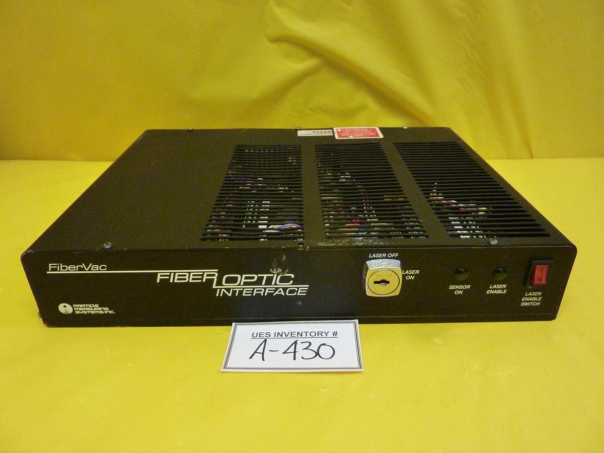 Used Particle Measuring Systems FiberOptic Interface Module FiberVac Used Working