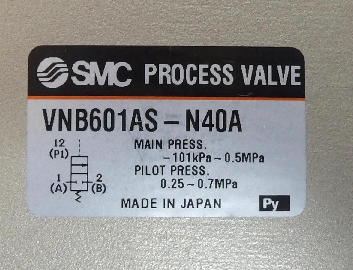 SMC VNB601AS-N40A Pneumatic Process Valve Reseller Lot of 5 New Surplus