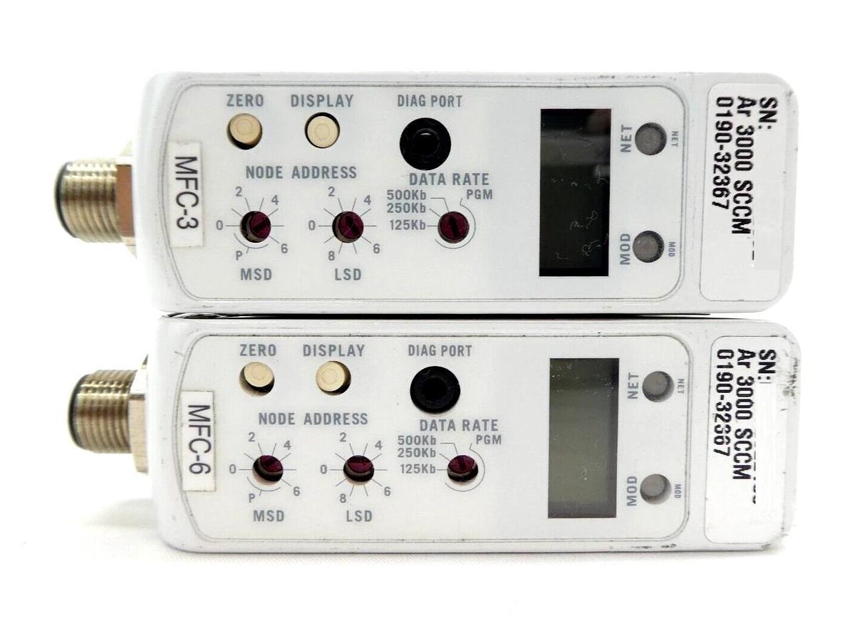 Used Brooks Instrument GF125CXXC Mass Flow Controller MFC GF125 Ar Reseller Lot of 12