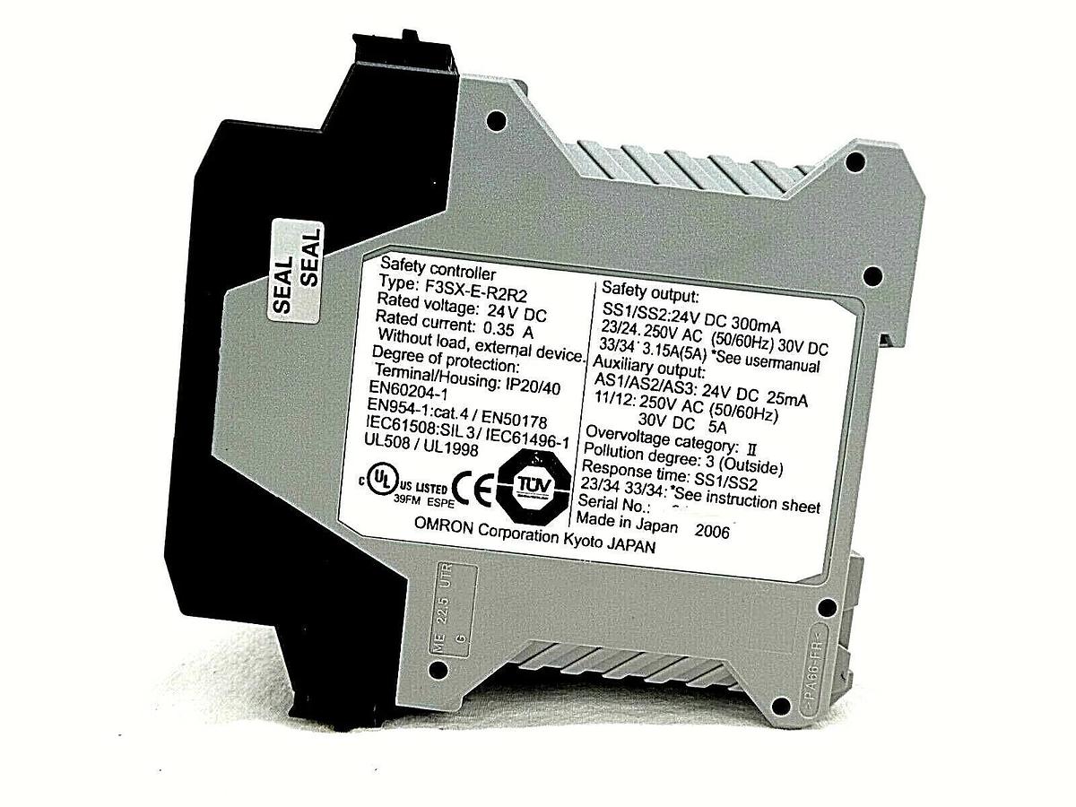 Used Omron FSX3-E Safety Controller FSX3-E-RRR FSX3-E-R2R2 Lot of 2 TEL Trias Working
