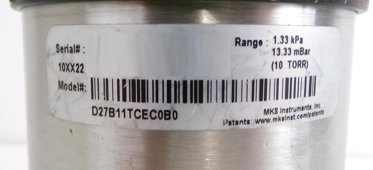 Used MKS Instruments D27B11TCEC0B0 Baratron Dual Range Manometer Lot of 2 Surplus