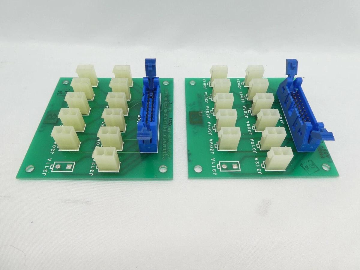 Used Electroglas 250018-001 Pneumatic Interconnect Board PCB Lot of 2 4085x Working