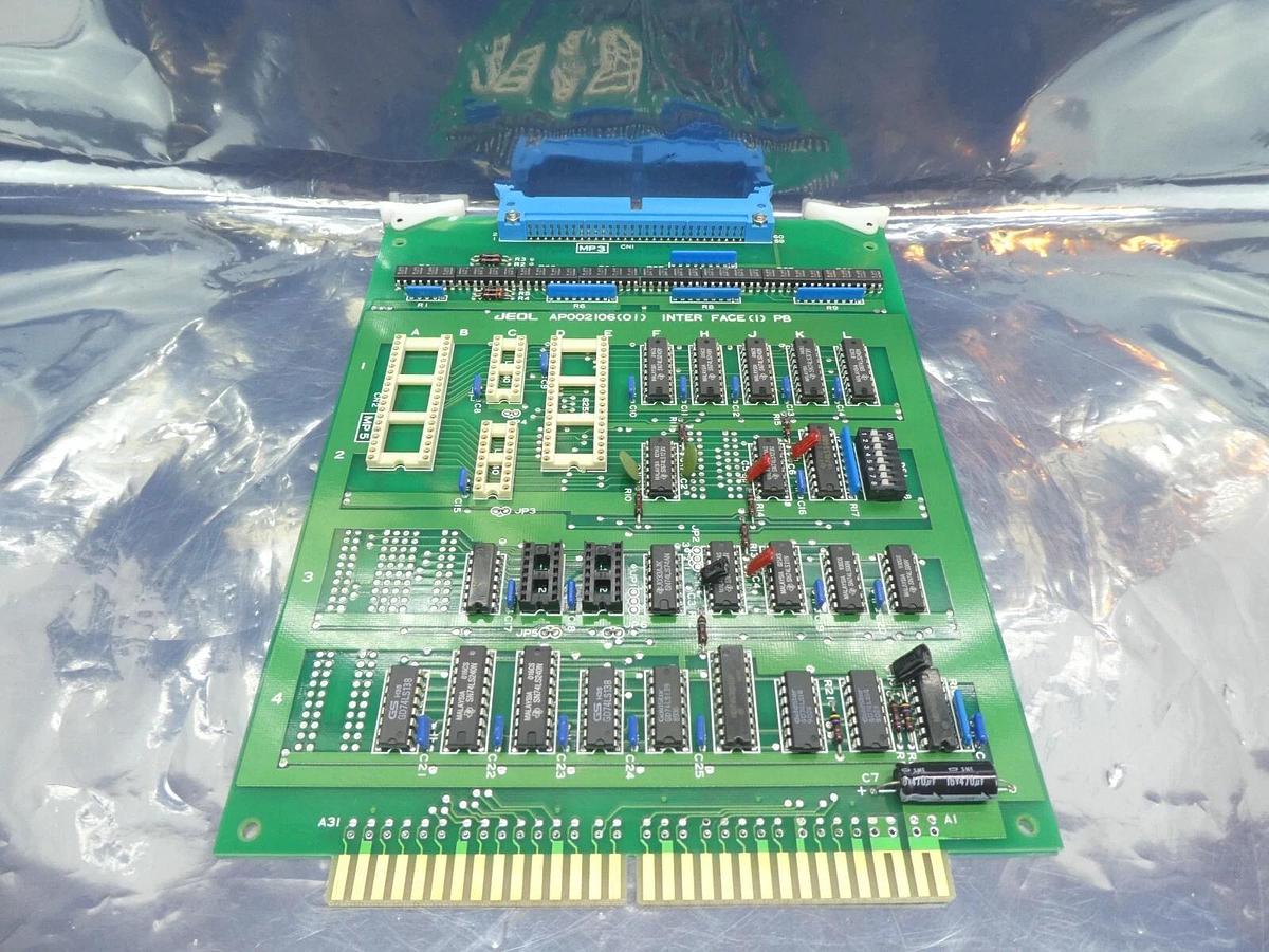 Used JEOL AP002106(01) Inteface PCB Card INTER FACE(1) PB JSM-6300F SEM Working Spare