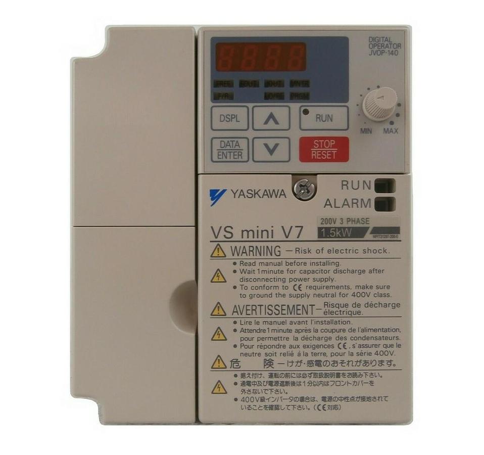 Used Yaskawa Electric CIMR-V7AA21P5 Inverter Drive VS Mini V7 Nikon NSR System Spare